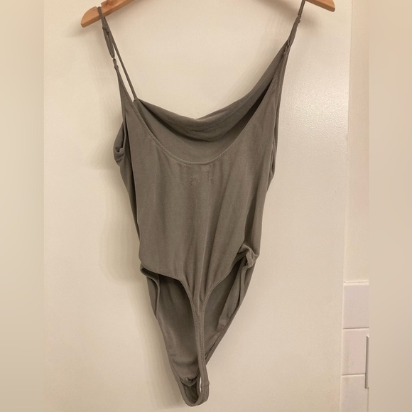 Urban Outfitters Out from Under Cowl Neck Green Bodysuit - Picture 3 of 8